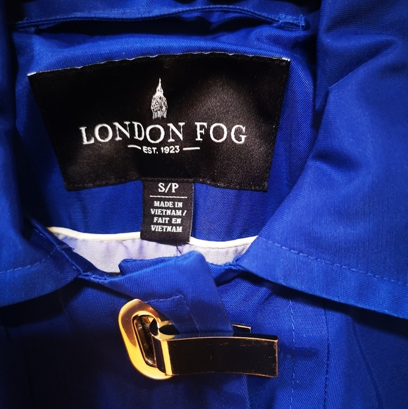 London fog | Royal blue trench coat - Picture 2 of 8